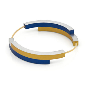 Armband BELLE Blauw|Goudkleur | A32BG