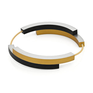Armband BELLE Zwart|Goudkleur | AG32ZG