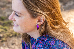 Oorbellen OLIVIA Paars  | O21P