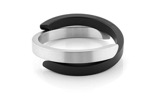 Armband C's gekruist A1Z zwart