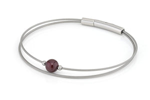 Thinking of You edelsteen armband Granaat zilverkleur