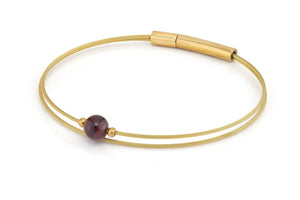 Thinking of You edelsteen armband Granaat goudkleur