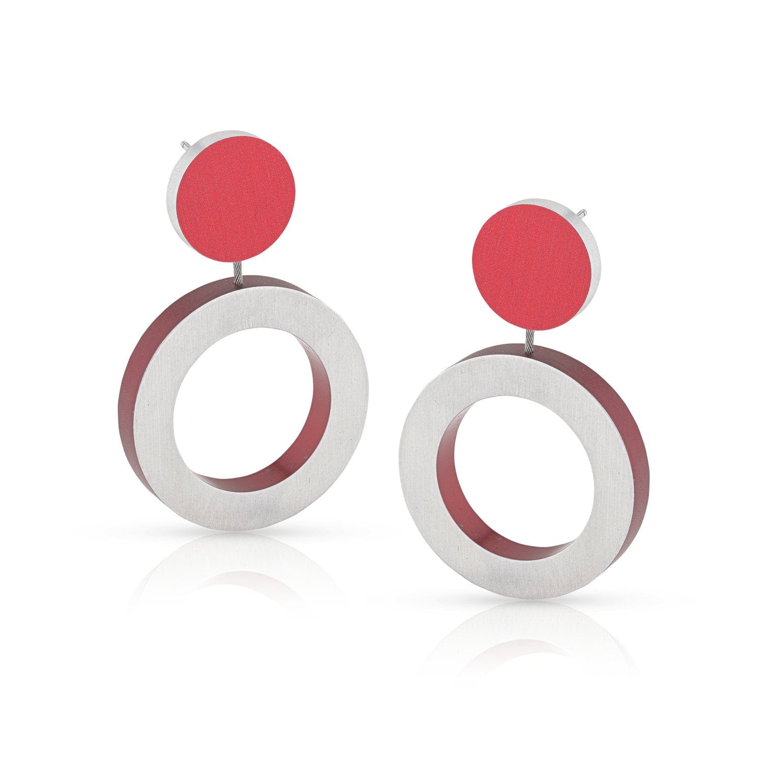 Oorbellen ROOS Rood | O55R