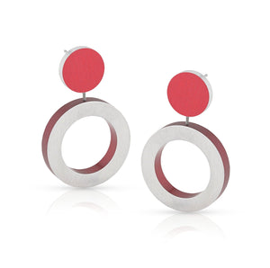 Oorbellen ROOS Rood | O55R