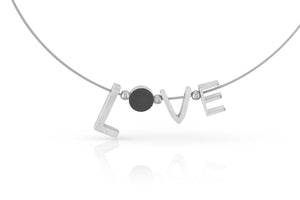 Ketting LOVE Zilverkleur | C258
